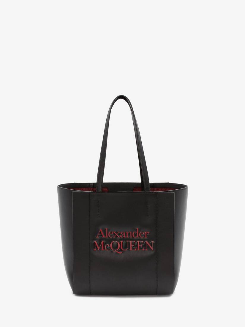 Bolsos De Compras Alexander McQueen Small Signature Mujer - Negros - Mexico 537-JDHUMY